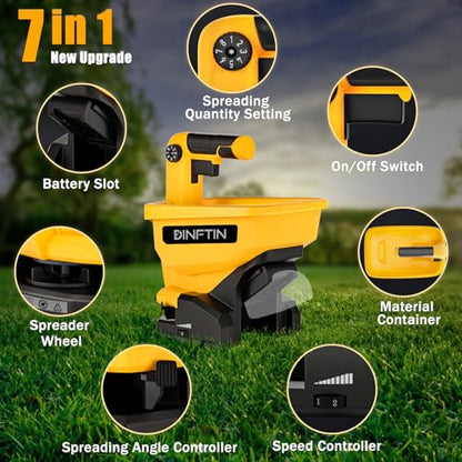 Dinftin Battery Operated Spreader Compatible for Dewalt 20V/60V Battery