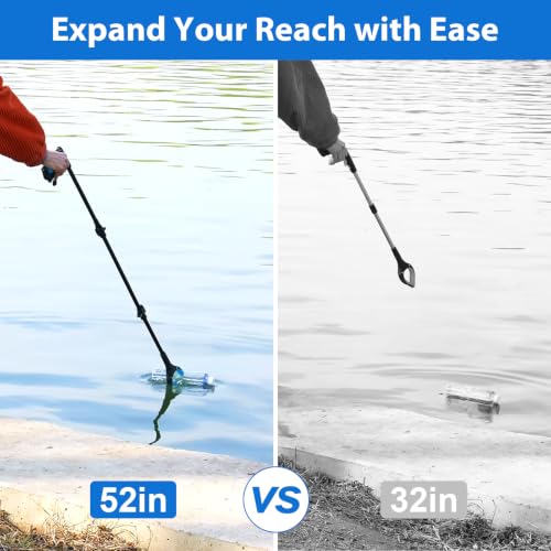 52 Inch Extra Long Grabber Reacher Tool, 2 Pack for Seniors - size: Foldable 52" (2-Pack)