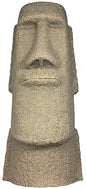 EMSCO Group Easter Island Head Statue – Natural Sandstone Appearance – Made of Resin – Lightweight – 28” Height - color: Sandstone, style: Easter Island