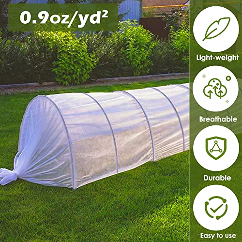 Plant Freeze Protection Cover, 10x50 FT Floating Row Cover - size: 10x50ft