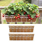 LaLaGreen Fence Window Box (30 in, 2 Pack) White Metal Trough Planter - size: 30" (76cm) x 2 pack
