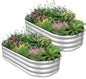 Galvanized Raised Garden Bed, 4x2x1ft, 2 Pack, Silver - color: Silver, size: 4×2×1ft (2 Packs)
