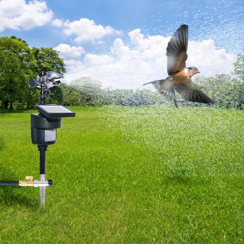 Lawn Solar Motion Sensor Motion Activated Sprinkler Cat to Deter Animals