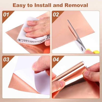 MECCANIXITY 30pcs Copper Foil Thin Tape Sheet Copper Metal Conductive 3" - size: 3"(75mm) W x 3"(75mm) L