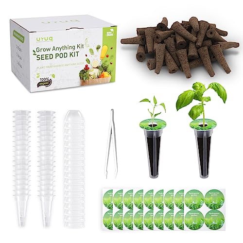 URUQ 140pcs Hydroponic Pods Kit Compatible with AeroGarden & Most Brands - size: 140pcs
