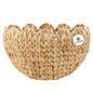 Coeusy Scalloped Wicker Wall Basket, Boho Hanging Basket for Home Decor
