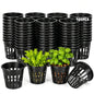 3 Inch Hydroponic Net Pots 100 Pack, Heavy Duty PP Net Cups for Seedlings
