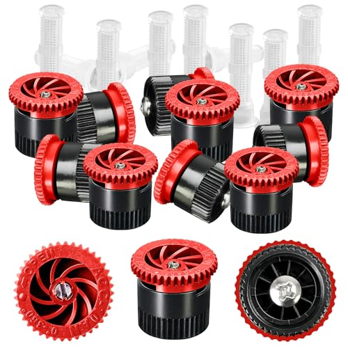 10 Pieces Variable Arc Nozzle, Replacement Pop-up Sprinkler Heads Compatible with Most of Adjustable Pop Up Sprinklers Spray Head for Garden Lawn Irrigation (10AN) - size: 10AN