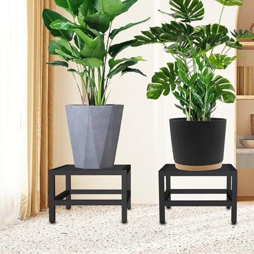Plant Stand Indoor Outdoor, 3 Pcs Heavy Duty Metal Pedestal Stands - size: 12''-3P