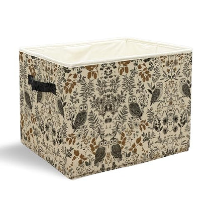 Owl Storage Basket Bin - color: Zoon owls
