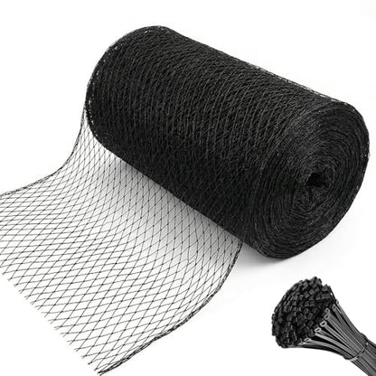25 x 100 FT Bird Netting,1" Mesh Garden Netting,100PCS Zip Ties - size: 25 x 100 FT 1" Mesh