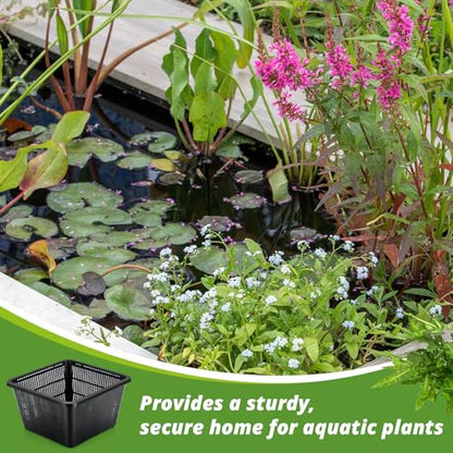 8 Pcs Aquatic Plant Baskets for Hydroponics Water Plant Pots