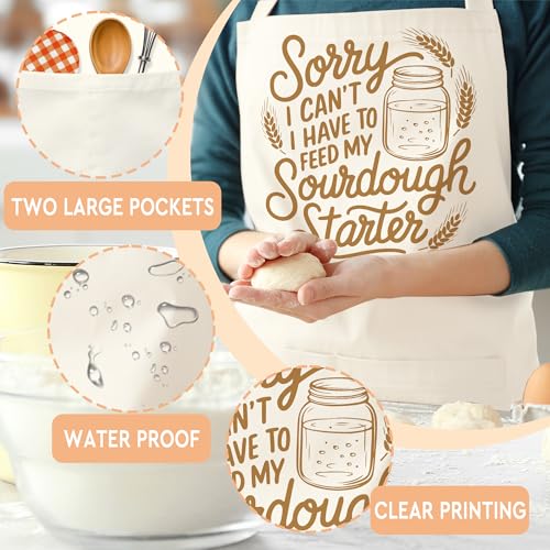 Sourdough Apron Gifts for Bakers, Adjustable Apron, Gifts for Bread Bakers, Perfect for Baking Cooking - color: Style-3