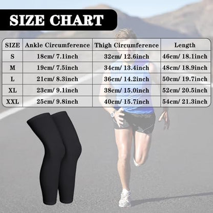 Skylety Compression Leg Sleeves Men Women - color: Black, Grey, size: XX-Large