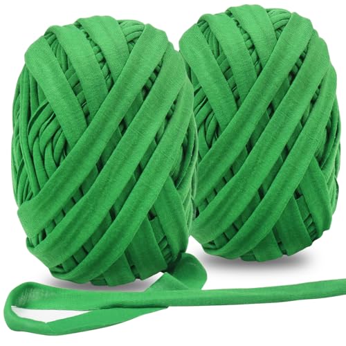 Tenn Well 2Pk 196ft Garden Twine Stretchy Green Cloth for Tomatoes