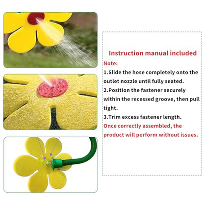 Crazy Daisy Sprinkler Funny Rotating Flower Sprinkler for Dogs - color: Yellow