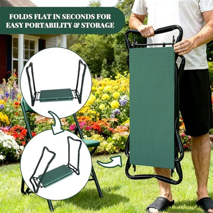 RAIN SPIRIT Garden Kneeler and Seat Gifts Foldable Gardening Stool
