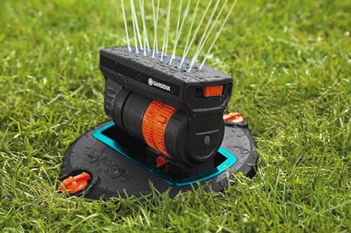 Gardena OS 140 pop-up Rectangular Sprinkler: Sprinkler System for Square and Rectangular Areas up to 140 m² in Size, Fitted Flush to The Ground (8223-20)