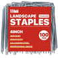 4 Inch Landscape Staples Galvanized Garden Stakes 100 Pack - size: 4inch100pcs