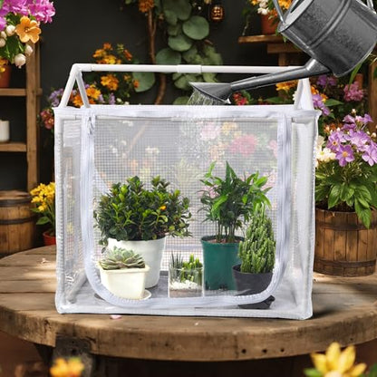 Fully Enclosed Mini Indoor Greenhouse with Top Opening