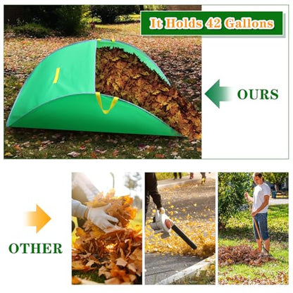 Leaf Collector, Portable Pop Up Leaf Bags, Foldable Lawn and Leaf Bag