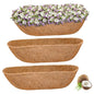 Halatool 24" Coco Liners for Planters, 3Pcs Coconut Liners for Window Boxes - size: 24in
