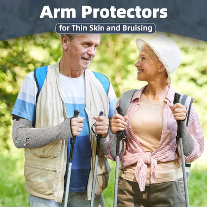 Schwer 10 Pairs 18in PRO-SKIN A6 Cut Resistant Arm Sleeves, S909 - color: Grey, size: 18 In-10 Pairs