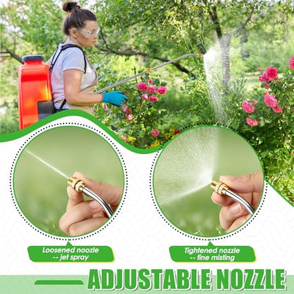 Enhon Extendable Sprayer Wand with Adjustable Nozzle, Filter & PVC Hose - size: 11.4 In