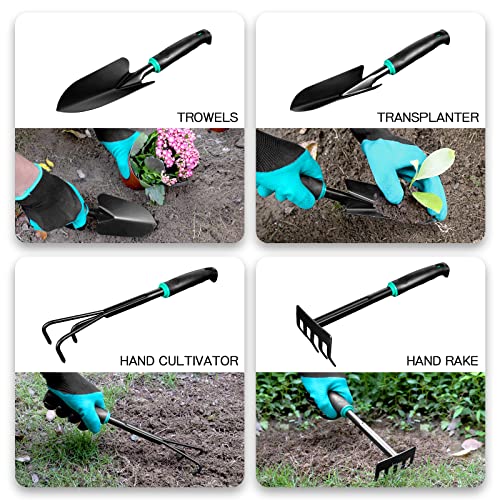 9 PCS Garden Tool Set Gardening Tool Kit Gardening Hand Tools & Storage Bag