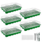 Gardzen 5 Pack 40 Cell BPA Free Seed Starter Tray Kit - size: 5-Pack