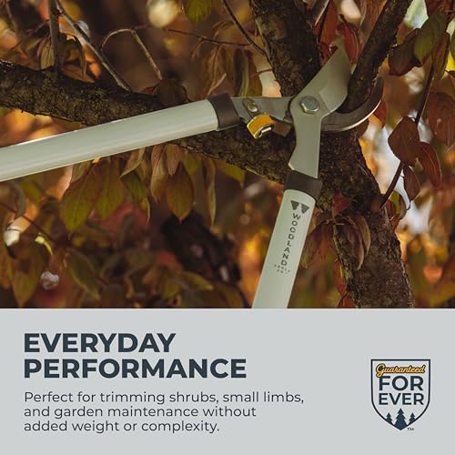 Woodland Tools Regular Duty Lopper – 28 Inch Manual Branch Cutter with Bypass Blade and Non Slip Grip – Lightweight Tree Trimmer for Gardening, Shrubs, and Small Branches - style: Regular Duty Lopper