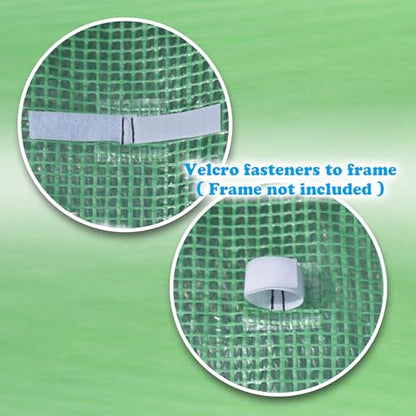 Replacement Greenhouse Cover for Walk in Greenhouse Frame Green House Top Cover (Frame NOT Included) (26 x 10 x 7 ft) - size: 26 x 10 x 7 ft