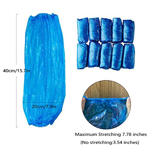 Disposable Arm Sleeves Covers, PeSandy 100pcs Waterproof PE Oversleeves Covers - color: Blue