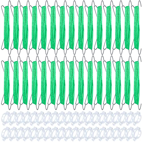 70Pcs Tomato Hooks with String, Tomato Support Hooks, Tomato Holder Hooks & Plant Support Clips with 33.3ft Twine to Prevent Tomatoes from Pinching or Falling Off - color: Green-70