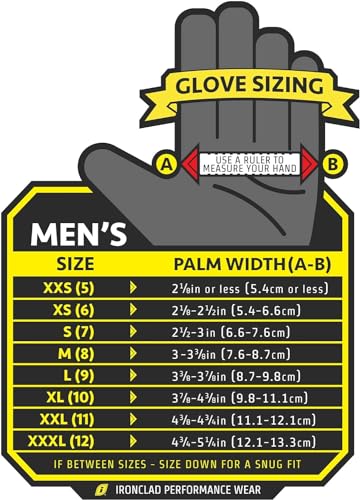 Ironclad Ranchworx Work Gloves RWG2, Premier Leather Work Glove, Performance Fit, Durable, Machine Washable, (1 Pair), RWG2-04-L,Brown/Black - size: Large (Pack of 1)