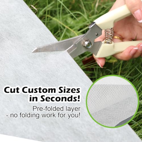 Frost Blanket for Outdoor Plants, Plant Covers Freeze Protection 10x100 Ft - size: 10 x 100Ft
