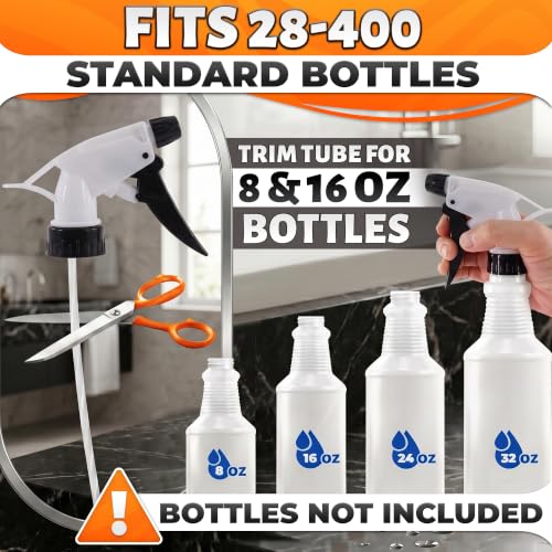 Spray Bottle Nozzle Replacement, 5 Pcs, 8-32oz Bottles (Multicolor) - color: 6 Pcs Multicolor v2
