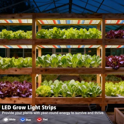 DBFAIRY Grow Strip Lights Plug-in LED Full Spectrum Plant Grow Light Strip