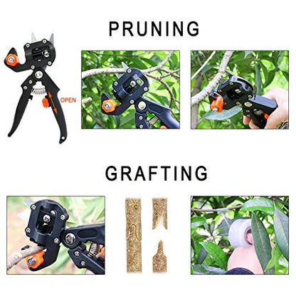 ZALALOVA Garden Grafting Tool Kits, 2 in 1 Pruning Tools - style: Garden Grafting Tool