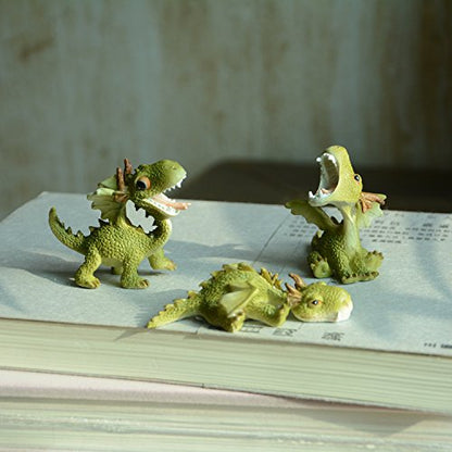 Top Collection Miniature Fairy Garden and Terrarium Statue, Sleepy Mini Dragon - color: Sleepy Mini Dragon