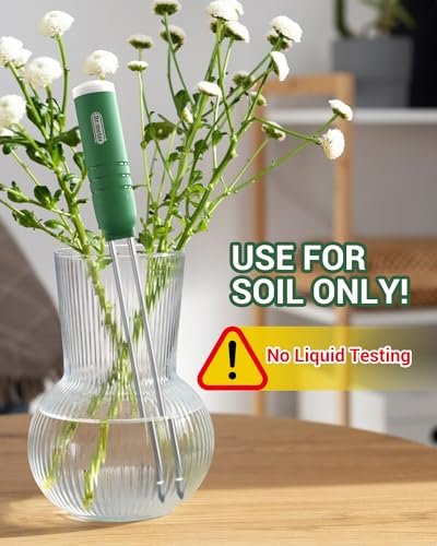 Dr.Meter Temperature/Light/Time/Soil 4-in-1 Soil Moisture Meter