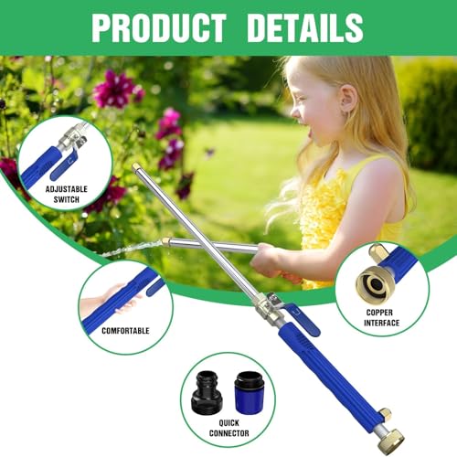 AgiiMan 18 Inch High Pressure Jet Nozzle for Garden Hose