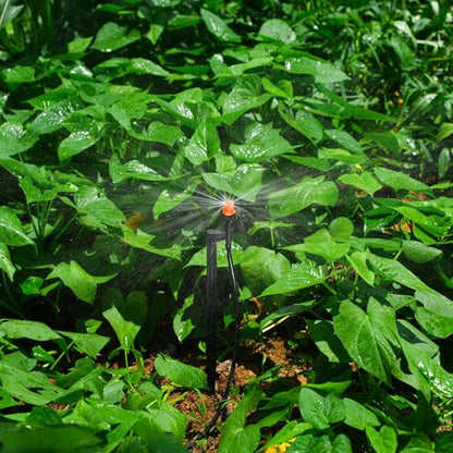 360 Degree Drip Sprinkler Heads: Drip Emitters with 12" Stake, 20 Pack - color: 20pcs 360° Micro Sprinkler Heads