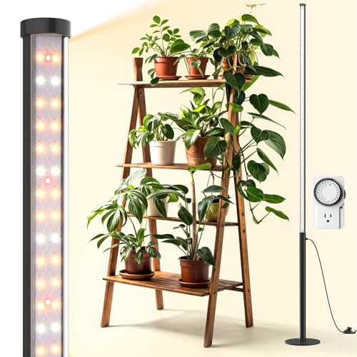 Barrina T10 Pro Vertical Grow Light, 42W, Full Spectrum, 4FT to 5.6FT - color: GrowForce Spectrum, size: 4-5.6 ft Adjustable