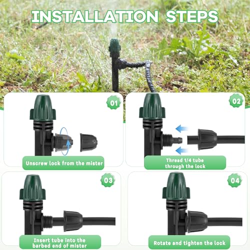 30 Pcs Irrigation Misters Emitters for 1/4" Drip Tubing - style: 30Pcs Misters