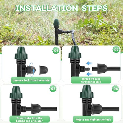 30 Pcs Irrigation Misters Emitters for 1/4" Drip Tubing - style: 30Pcs Misters