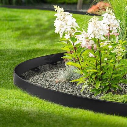 Jorvila No Dig Landscape Edging Kit, 1.5" x 80' Plastic Garden Edging - size: 1.5in x 80FT