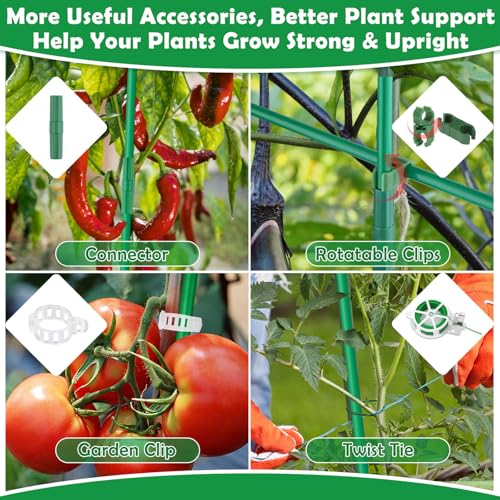 117 PCS Garden Stakes, Fiberglass Tomato Stakes, Garden Sticks - size: 35 Packs