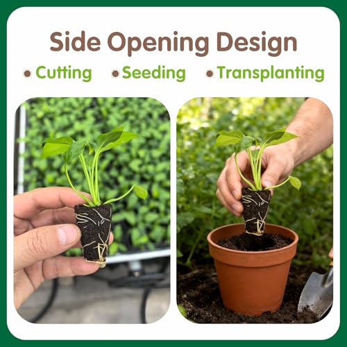 150PCS Seed Starter Plugs, Grow Sponges Compatible with Hydroponic Trays