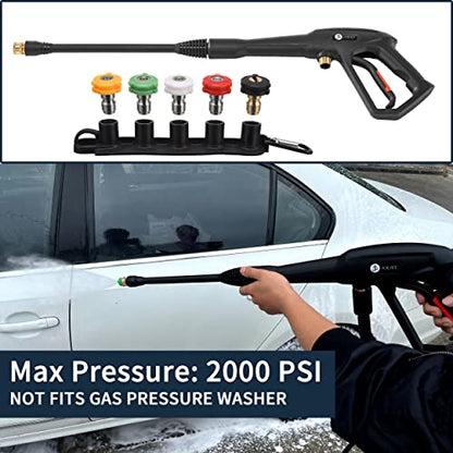 JOEJET Pressure Washer Replacement Gun with Jet Wand and 5 Nozzle Tips